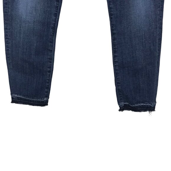 3X1 NYC  High Waisted 5 Pocket Zip Up Raw Hem Jeans Size 24 - Picture 5 of 10